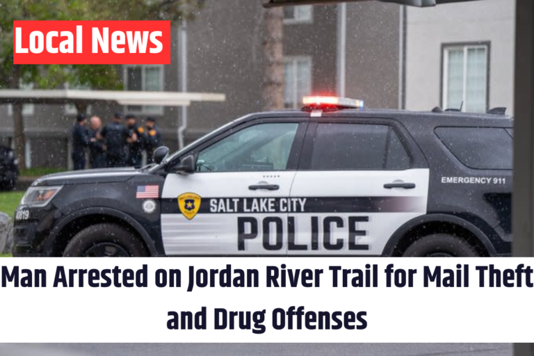 Man Arrested on Jordan River Trail for Mail Theft and Drug Offenses