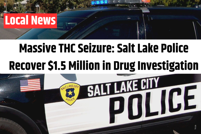 Massive THC Seizure Salt Lake Police Recover $1.5 Million in Drug Investigation