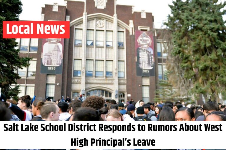 Salt Lake School District Responds to Rumors About West High Principal’s Leave