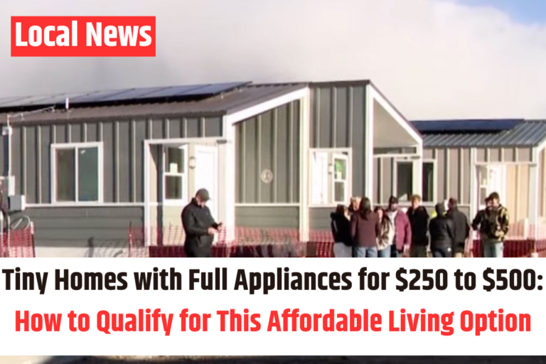 Tiny Homes with Full Appliances for $250 to $500 How to Qualify for This Affordable Living Option