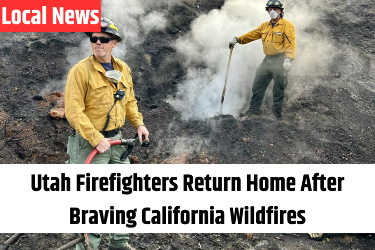 Utah Firefighters Return Home After Braving California Wildfires