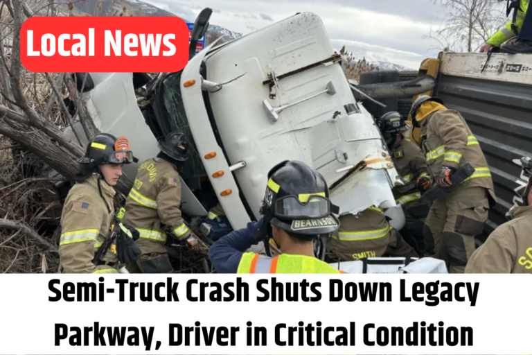 Semi-Truck Crash Shuts Down Legacy Parkway, Driver in Critical Condition