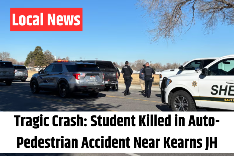 Tragic Crash Student Killed in Auto-Pedestrian Accident Near Kearns JH