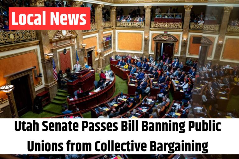 Utah Senate Passes Bill Banning Public Unions from Collective Bargaining