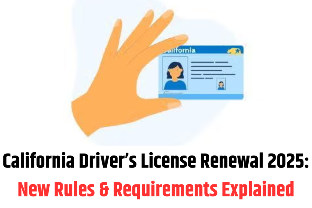 California Driver’s License Renewal 2025 New Rules & Requirements Explained