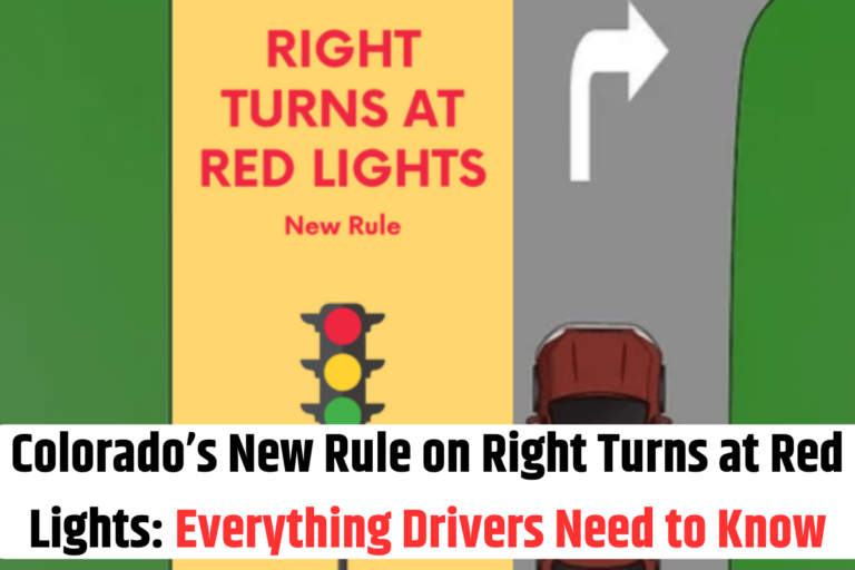 Colorado’s New Rule on Right Turns at Red Lights Everything Drivers Need to Know