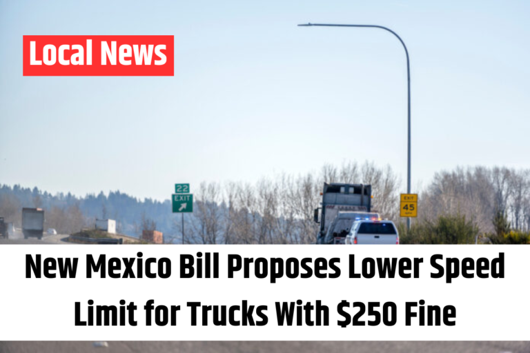 New Mexico Bill Proposes Lower Speed Limit for Trucks With $250 Fine