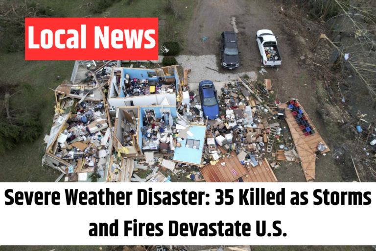 Severe Weather Disaster 35 Killed as Storms and Fires Devastate U.S.