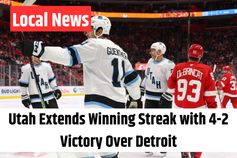 Utah Extends Winning Streak with 4-2 Victory Over Detroit