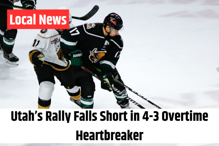 Utah’s Rally Falls Short in 4-3 Overtime Heartbreaker