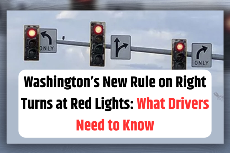 Washington’s New Rule on Right Turns at Red Lights What Drivers Need to Know