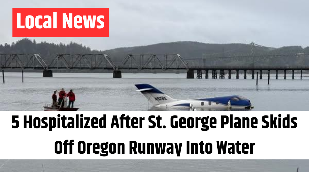 5 Hospitalized After St. George Plane Skids Off Oregon Runway Into Water