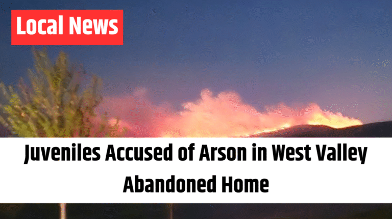Juveniles Accused of Arson in West Valley Abandoned Home