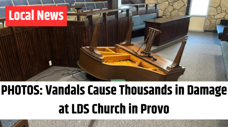 PHOTOS Vandals Cause Thousands in Damage at LDS Church in Provo