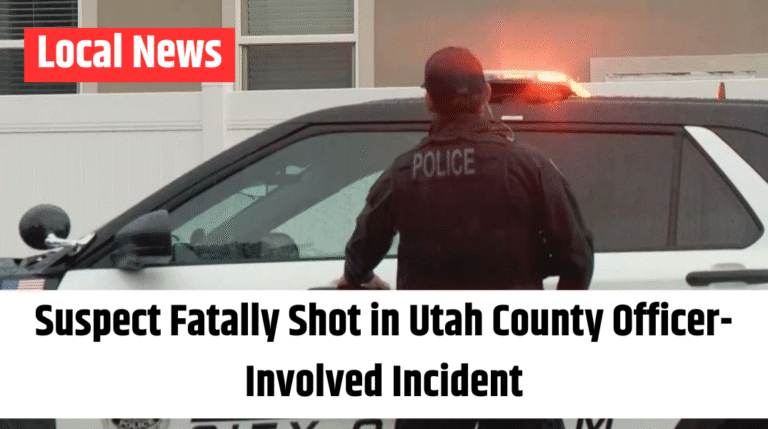 Suspect Fatally Shot in Utah County Officer-Involved Incident